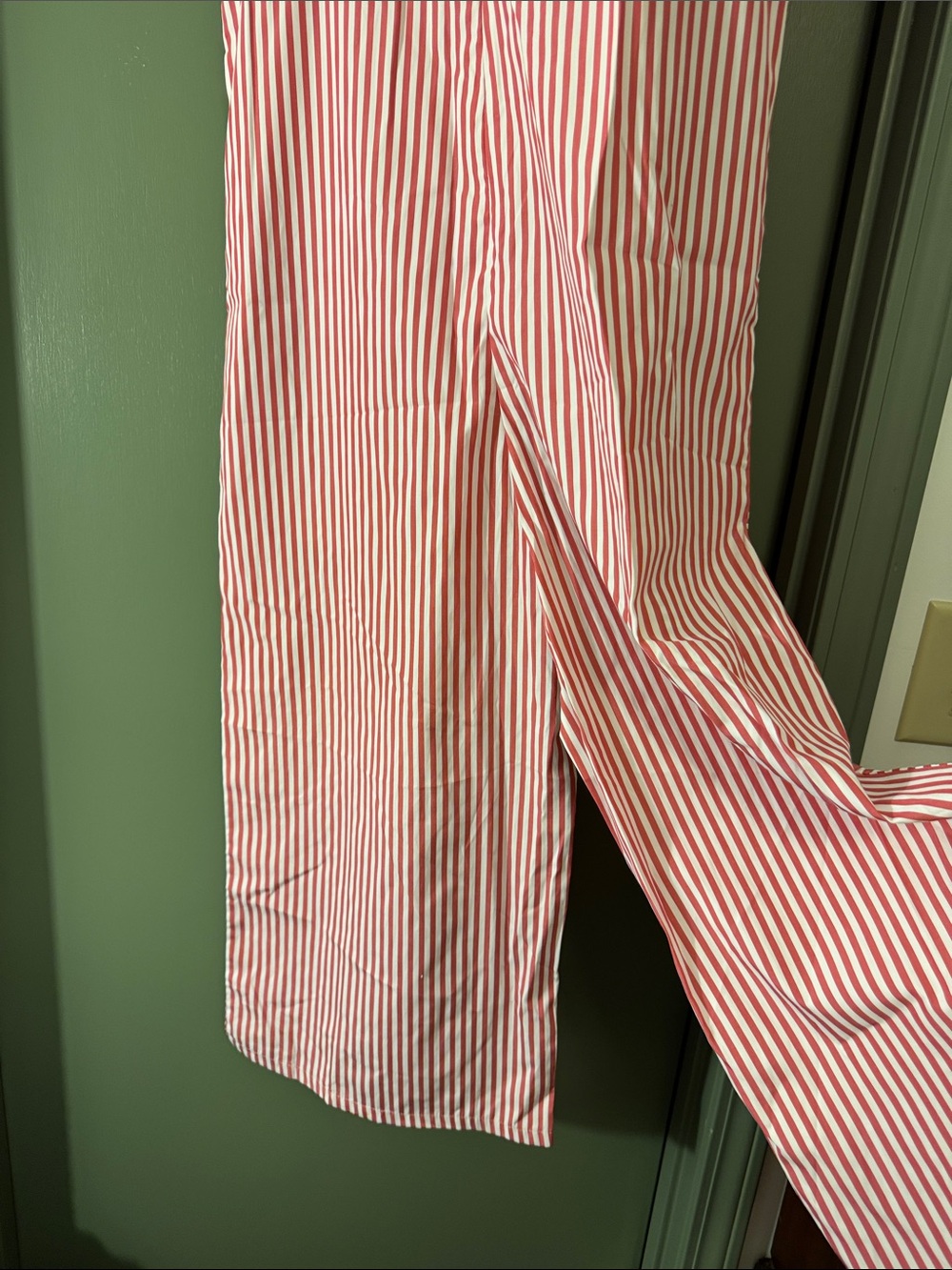 Women’s Red & White Striped Short-Sleeve jumper - Picture 3 of 4